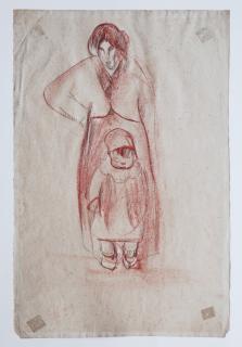 Lorenzo Viani - Madre con bambina