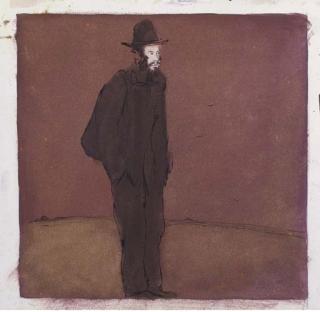 Lorenzo Viani - Uomo con cappello