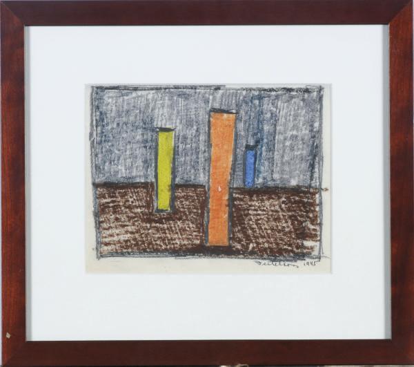 Lorser Feitelson - Study for Magical Space Forms