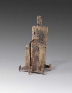 Lothar Fischer - Kleine Sitzende auf Wagen