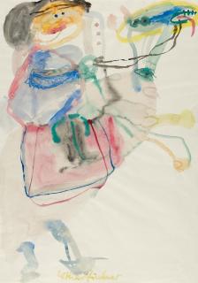 Lothar Fischer - Reitendes Kind.