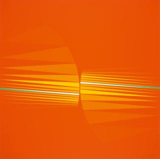 Lothar Quinte - Gegenfächer orange