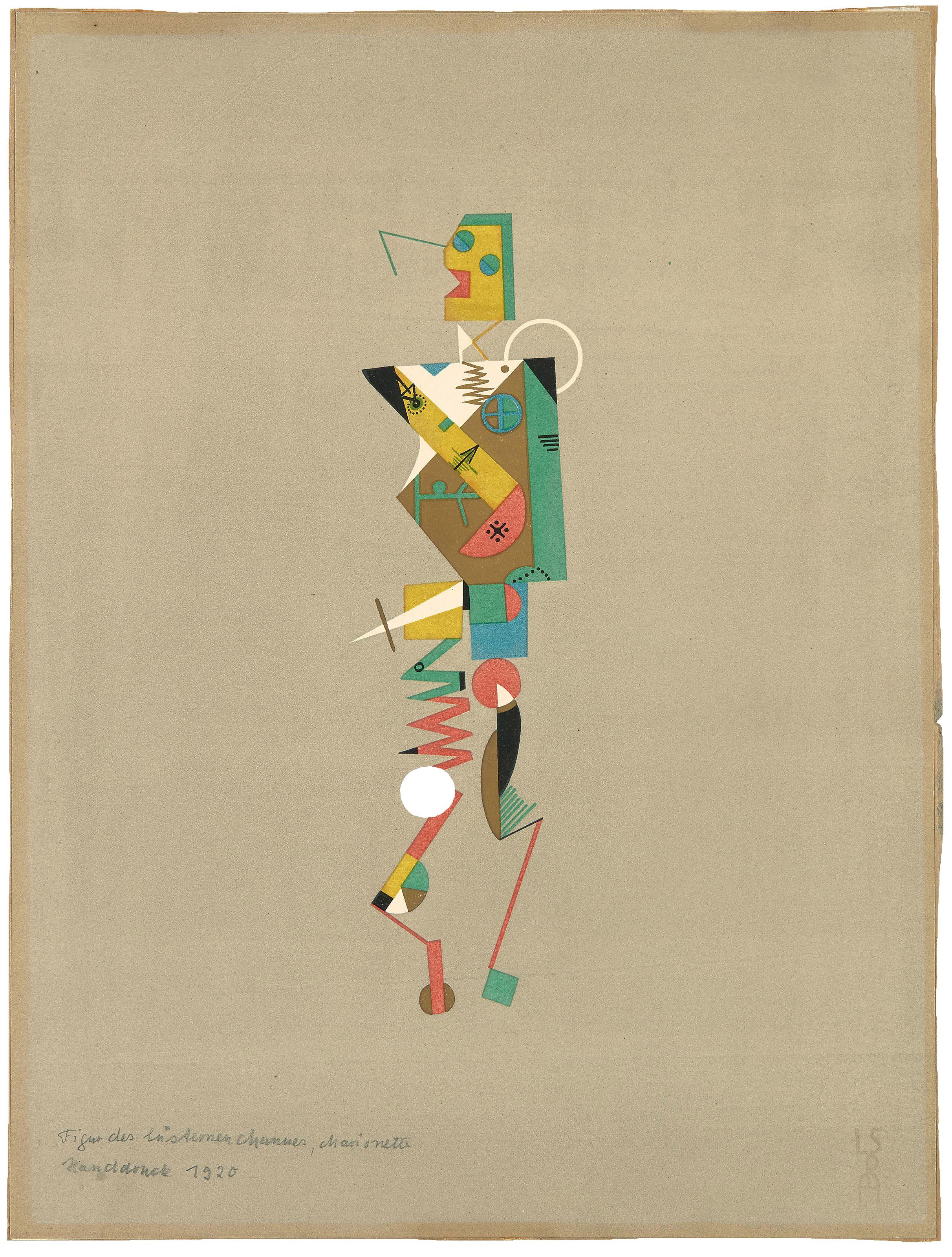 Lothar Schreyer - Figur des lüsternen Mannes, Marionette