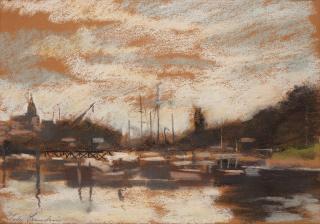 Lotte Laserstein - City view