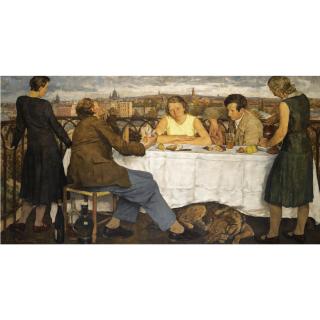 Lotte Laserstein - German abend Über Potsdam (Evening Over Potsdam)