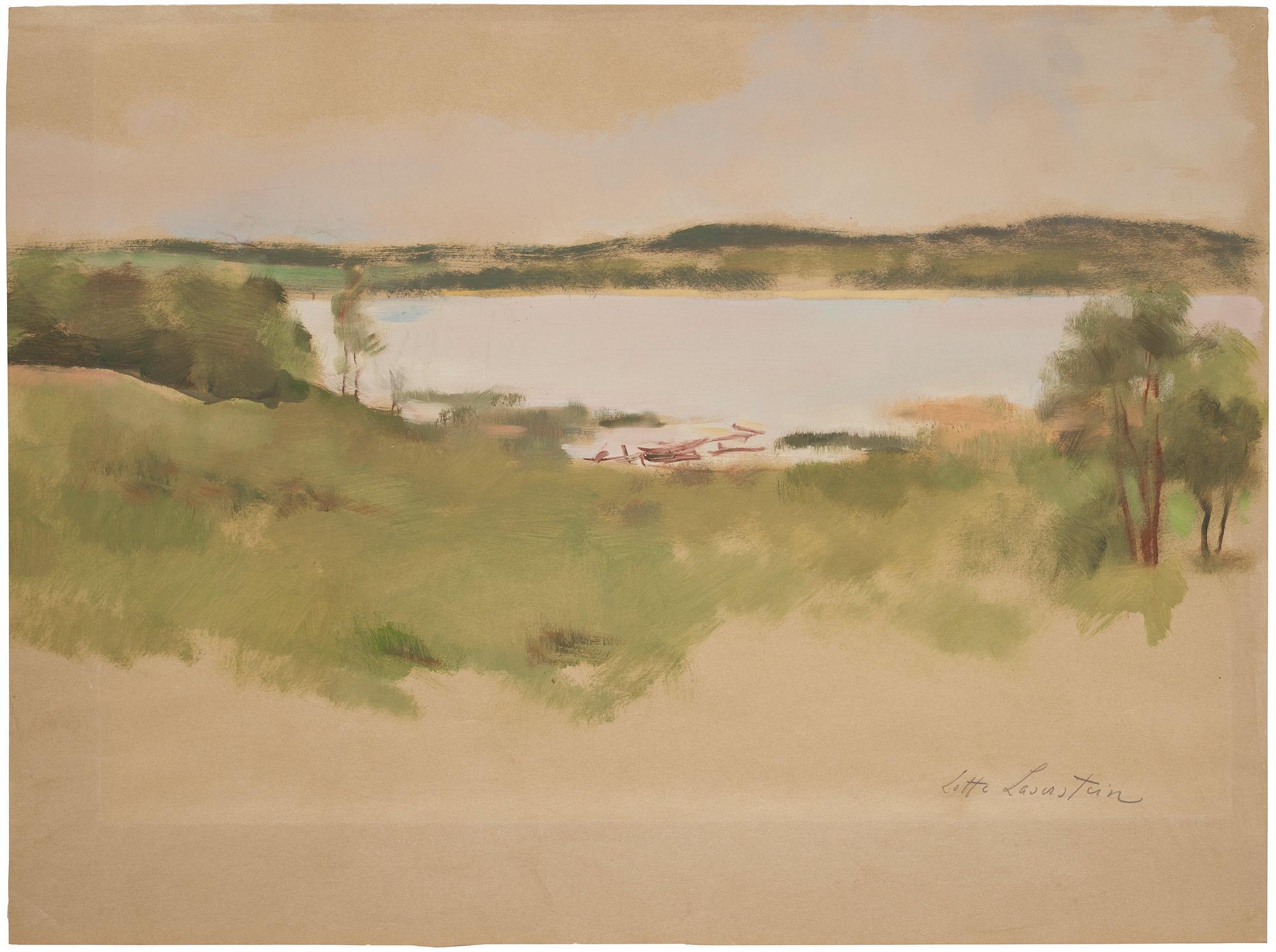 Lotte Laserstein - Landscape with a lake