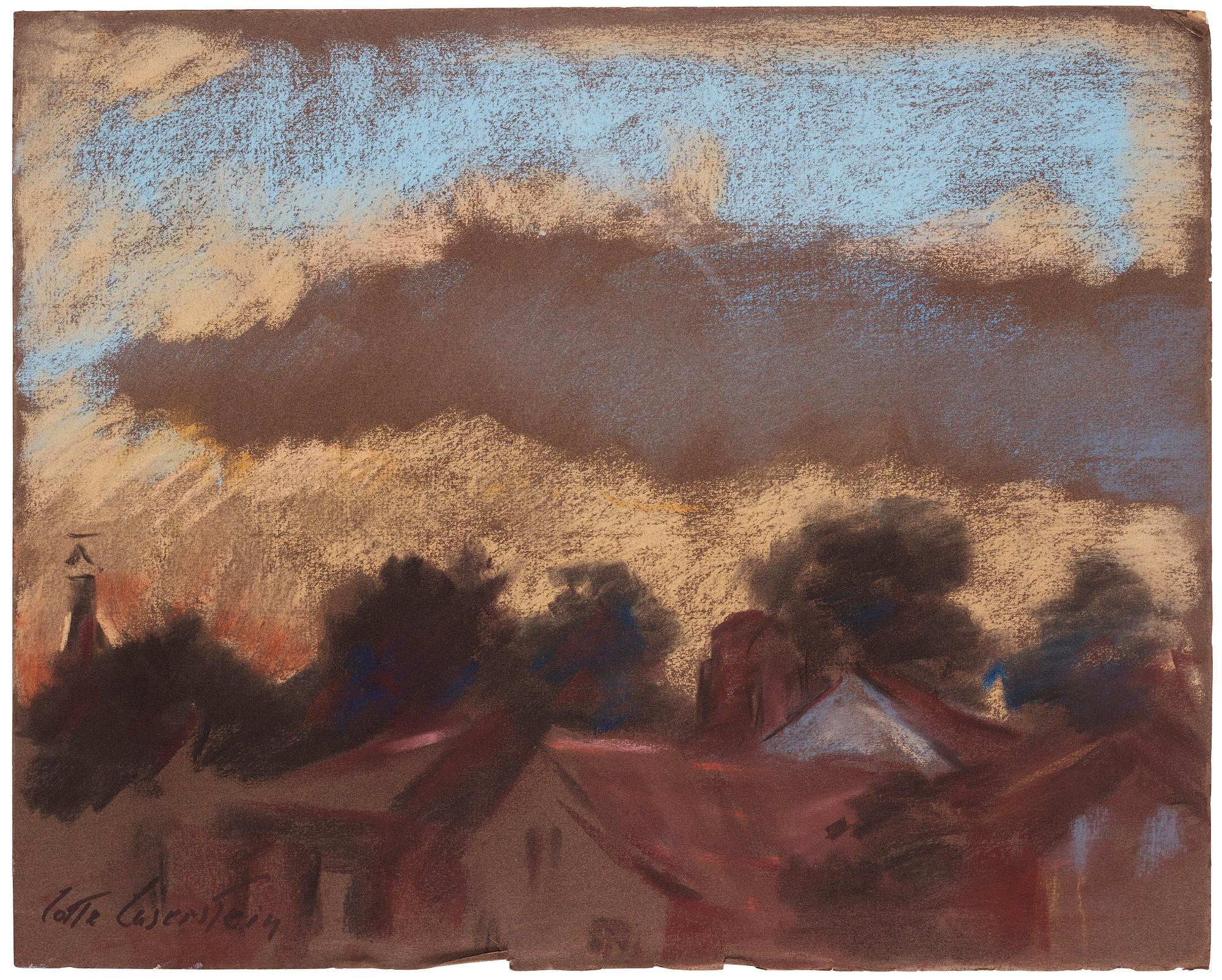 Lotte Laserstein - Landscape with roof tops