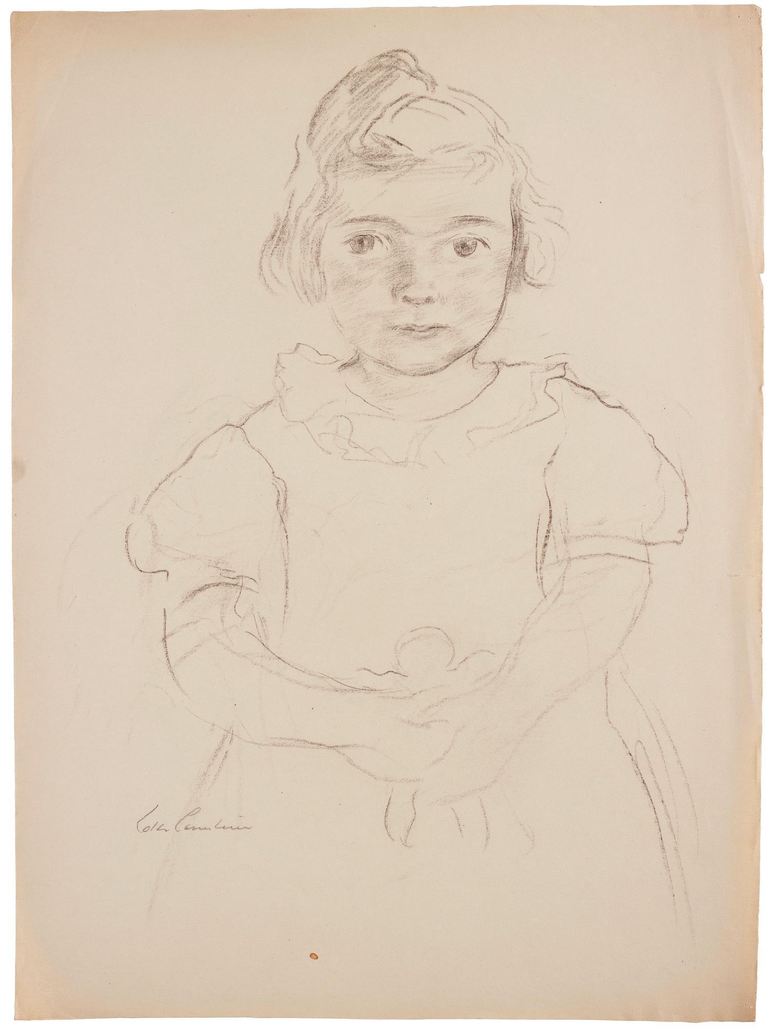 Lotte Laserstein - Petra with doll - the artist\'s godchild