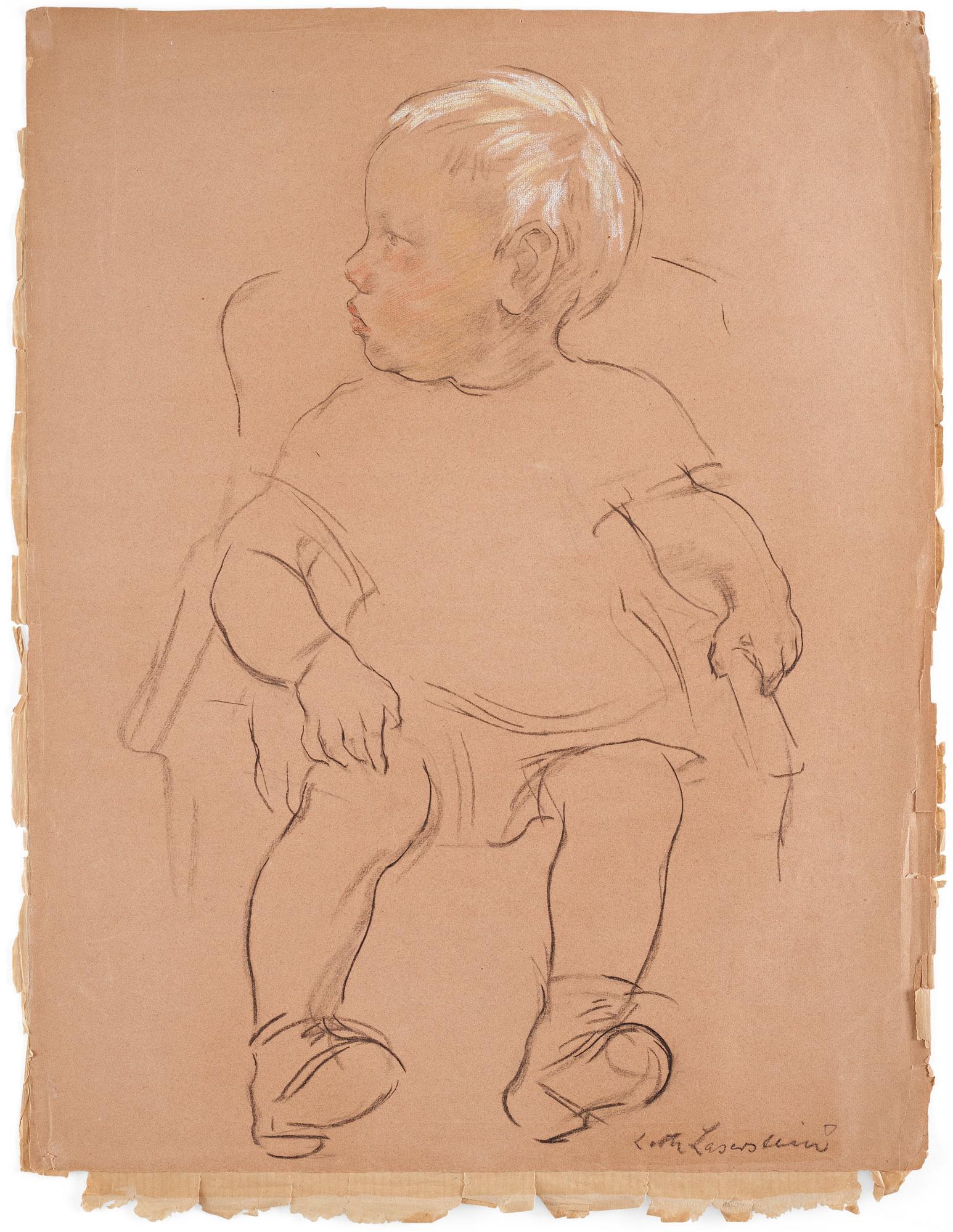 Lotte Laserstein - Portrait of a seated child