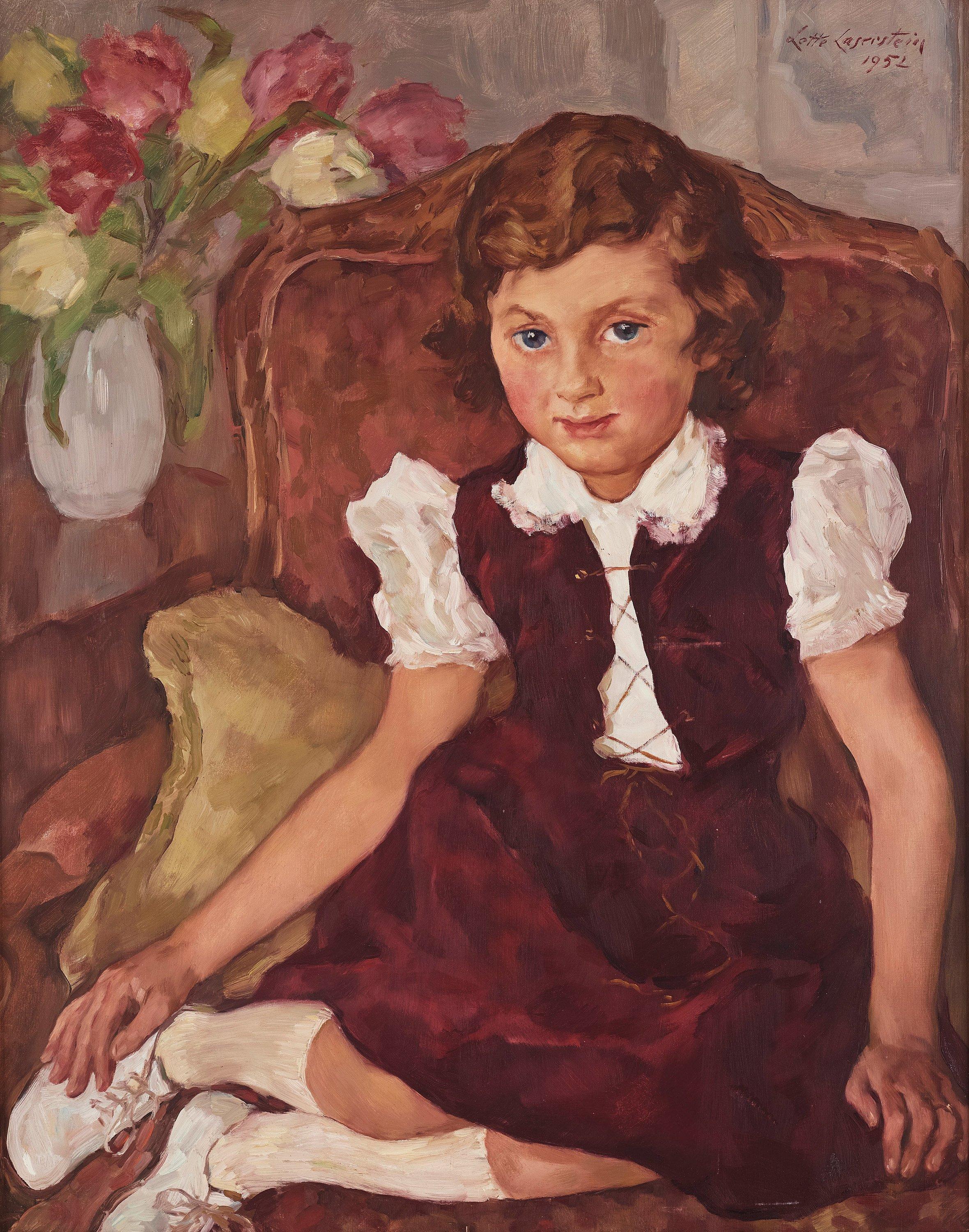 Lotte Laserstein - Seated girl