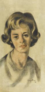 Louai Kayali - Syrianportrait Of Ms. Pearl A. Baker