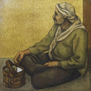 Louay Kayyali - Seated old man