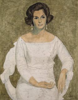 Louay Kayyali - Untitled (The Portrait of Umayma Hussein Ibish)