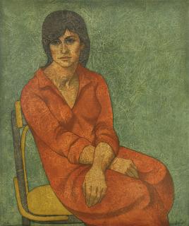 Louay Kayyali - Zat Al Thawb Al Ahmar (Woman with Red Dress)