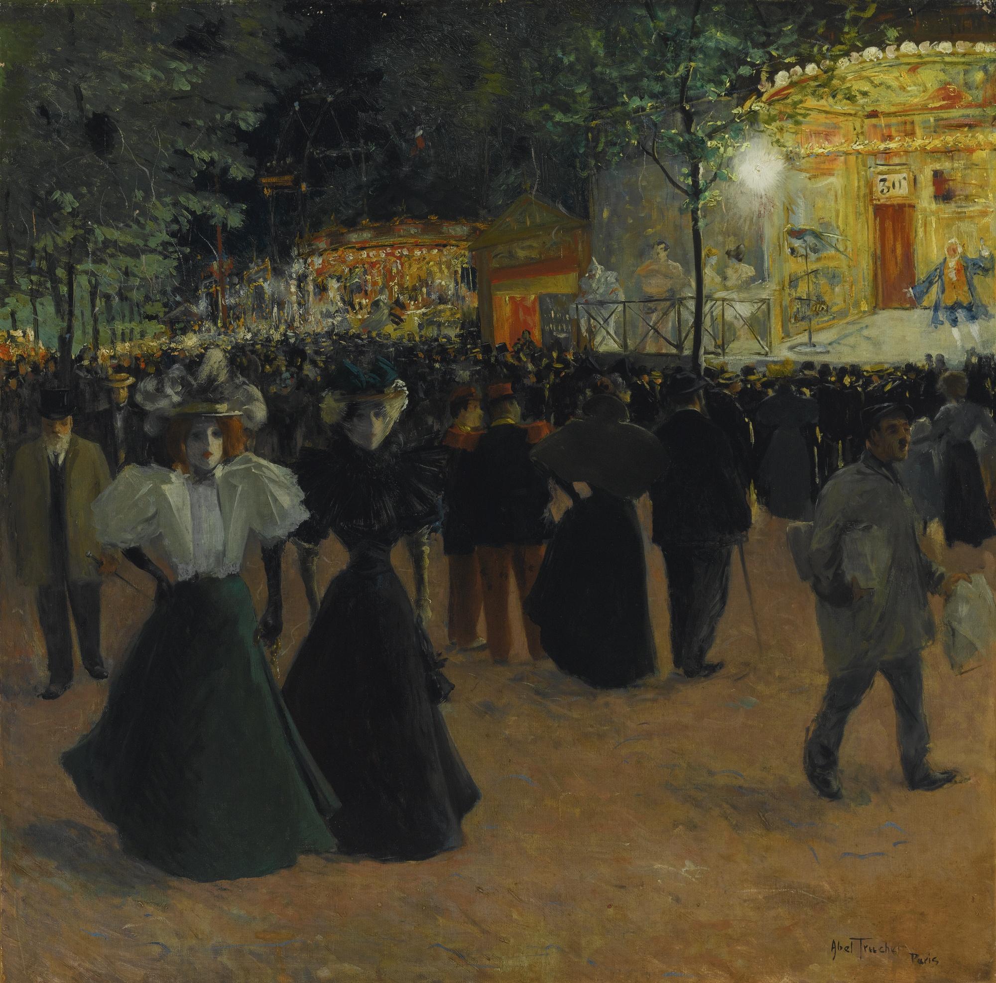 Louis Abel-Truchet - French la Fête Forain, Place Pigalle