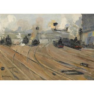 Louis Abel-Truchet - La Gare Saint Lazare