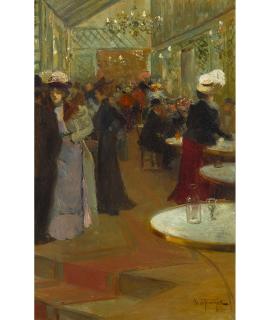 Louis Abel-Truchet - Le Soir au Cafe