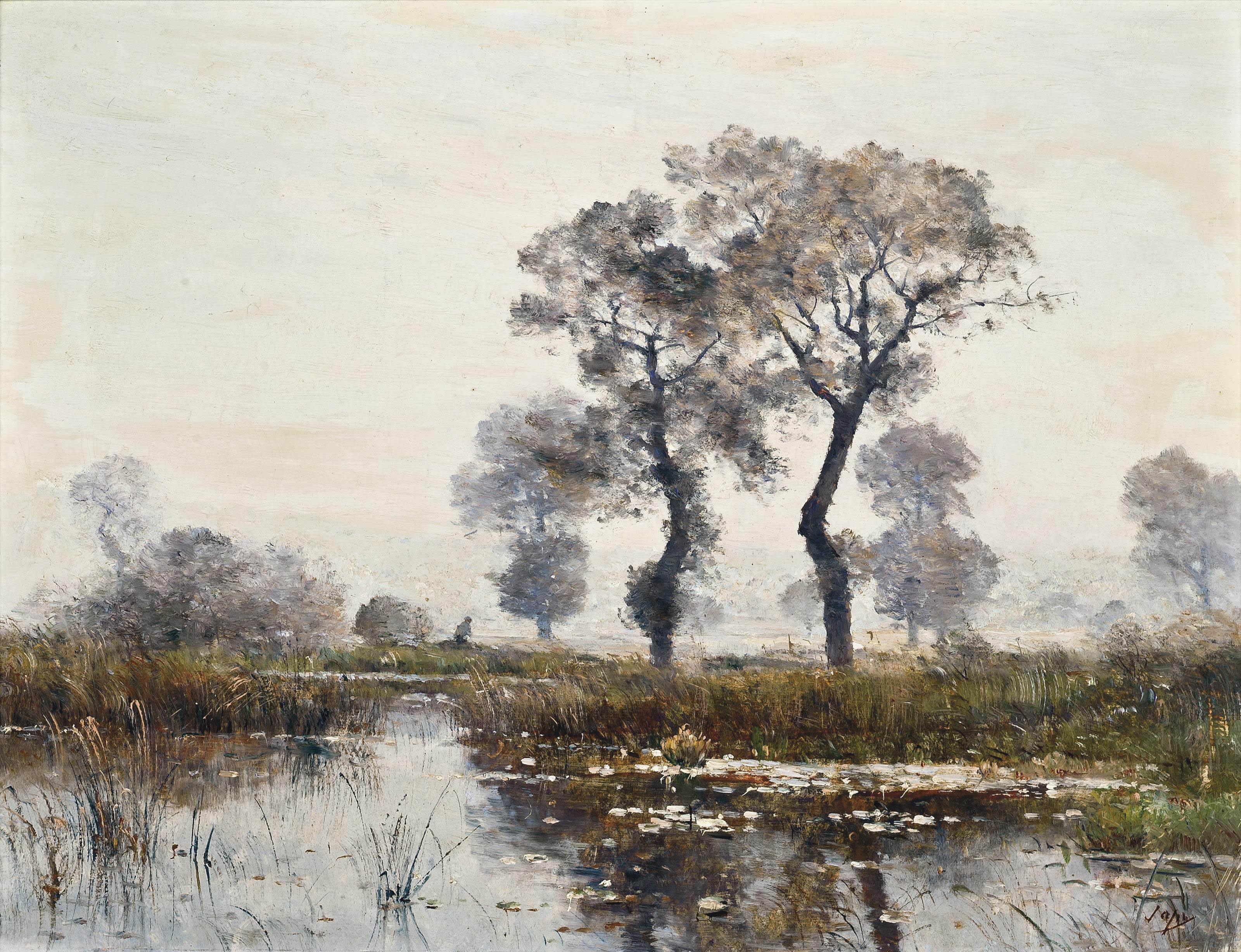 Louis-Aime Japy - L\'etang de Lapra en Septembre, St. Bonnet-Les-Oulles