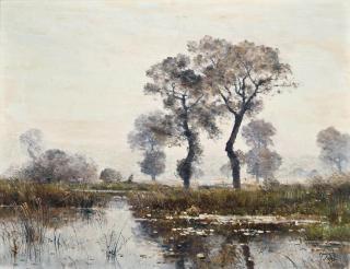 Louis-Aime Japy - L\'etang de Lapra en Septembre, St. Bonnet-Les-Oulles