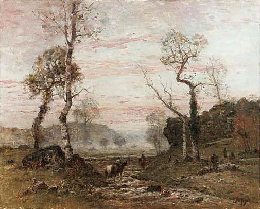 Louis Aimé Japy - Paysage d\'automne