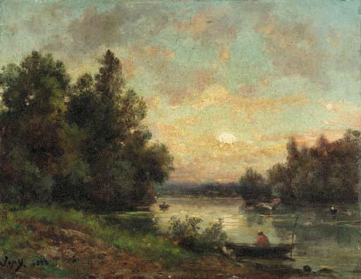 Louis-Aime Japy - River landscape