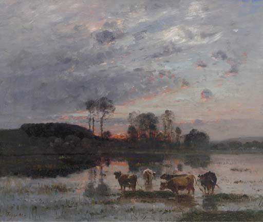 Louis-Aime Japy - Sunset Landscape