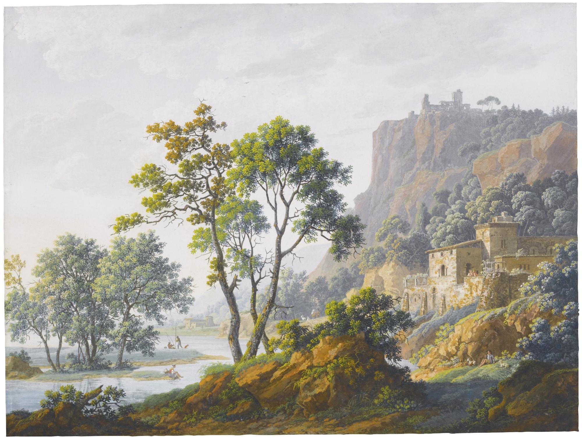 Louis-Albert-Guislain Bacler D’Albe - A Pair Of Pastoral Landscapes