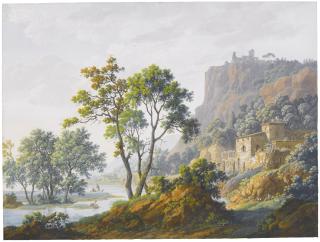 Louis-Albert-Guislain Bacler D’Albe - A Pair Of Pastoral Landscapes