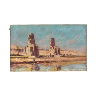 Louis Amable Crapelet - Colosses de Memnos sans cadre