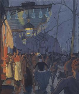 Louis Anquetin - Avenue de Clichy, le soir, cinq heures