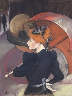 Louis Anquetin - Femme au parapluie