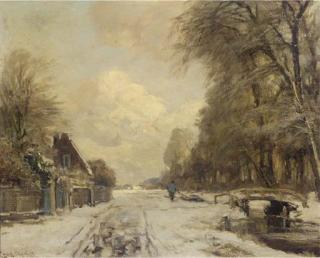 Louis Apol - A late afternoon in winter