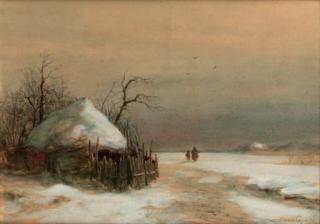 Louis Apol - A winter landscape