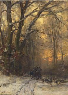Louis Apol - Passing through a forest in winter
