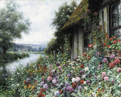 Louis Aston Knight - A Cottage in Spring, Normandy