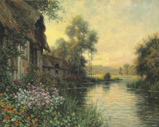 Louis Aston Knight - A Sunny Evening at Beaumont-le-Roger