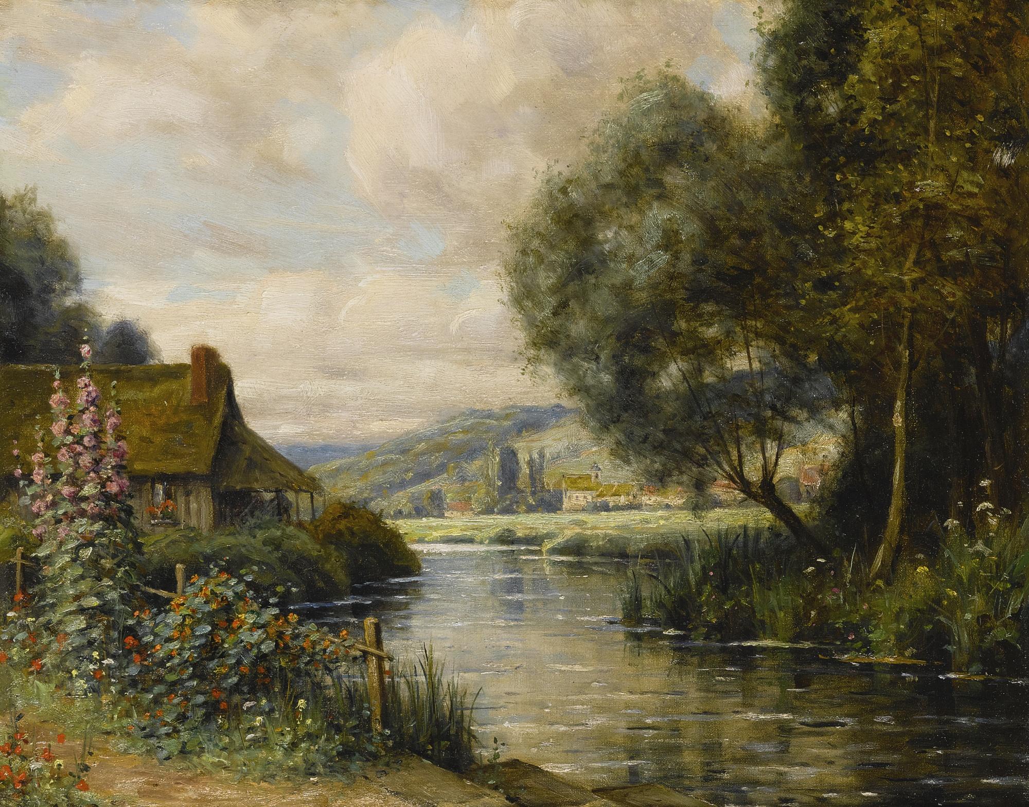 Louis Aston Knight - Cottage At Launay