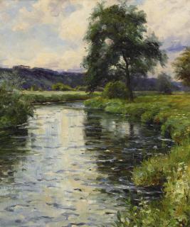 Louis Aston Knight - The Risle At Le Riviere Thibouville