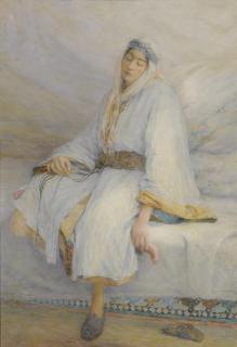 Louis Auguste Girardot - French a Moroccan In Repose