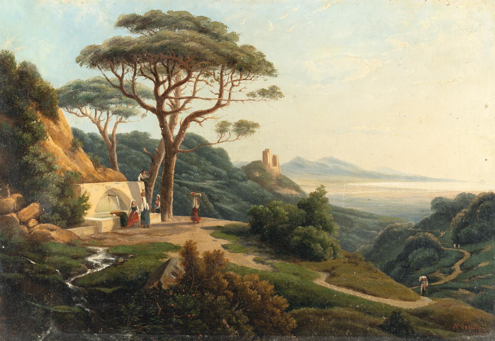 Louis Auguste Lapito - Am Golf von Neapel