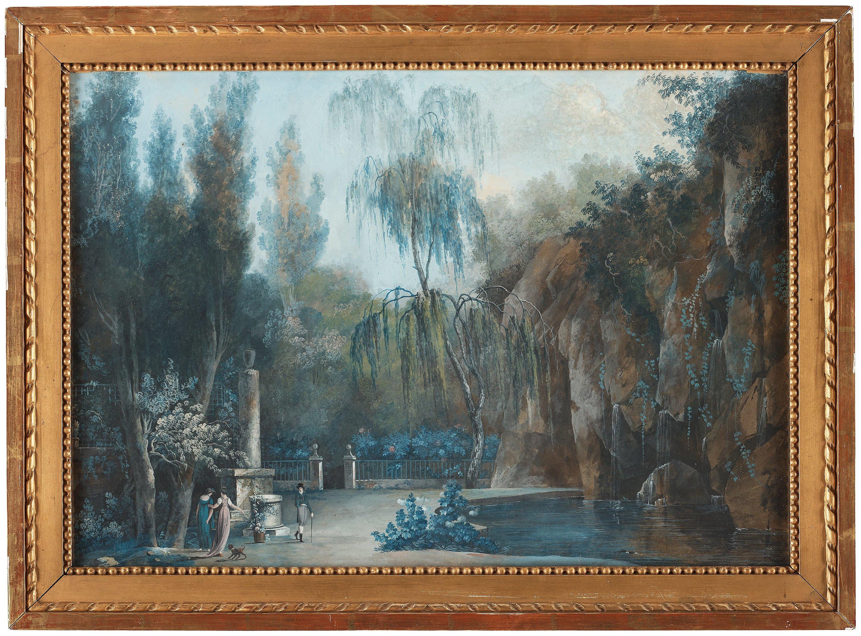 Louis Belanger - Figures in a park