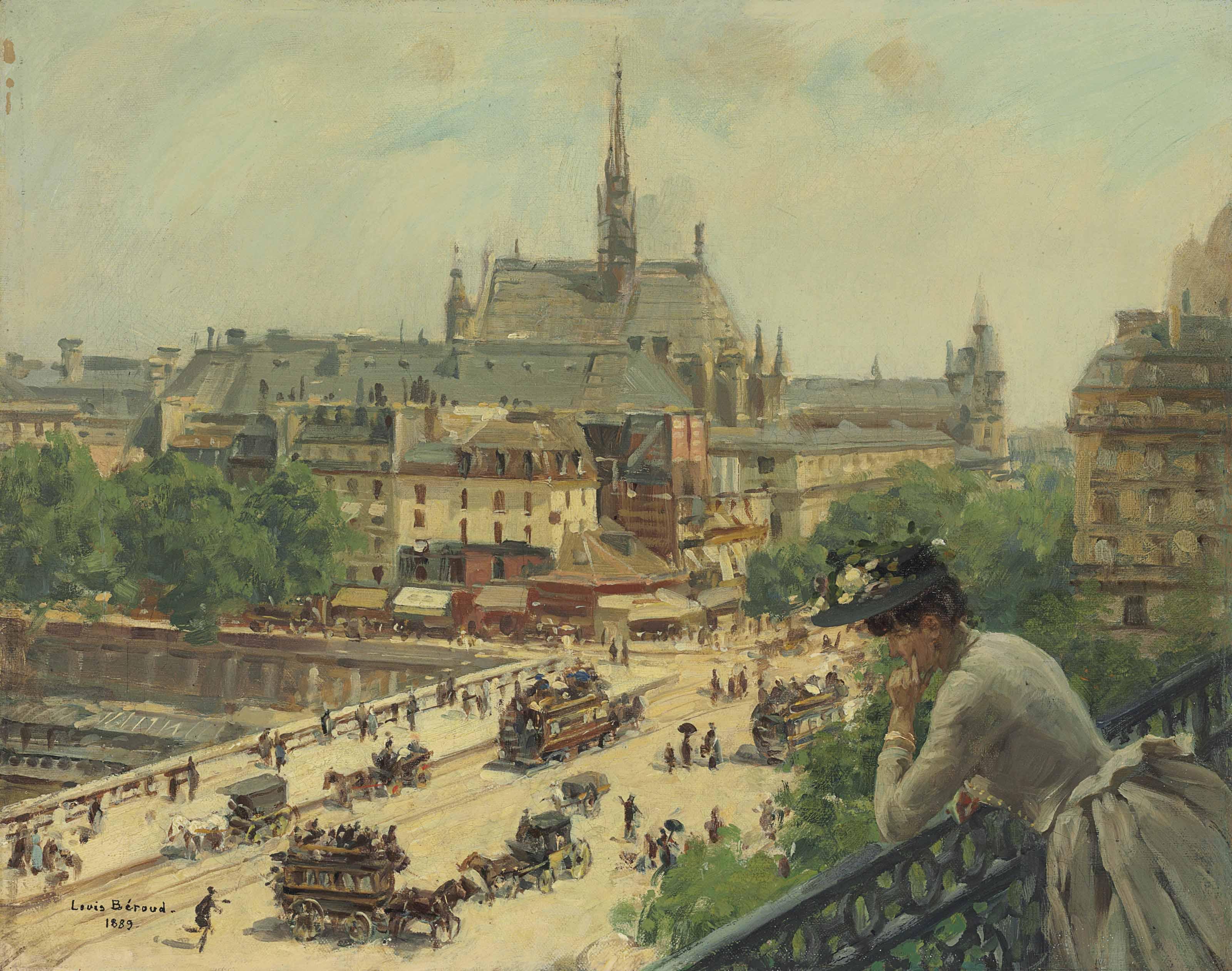 Louis Béroud - From the Balcony