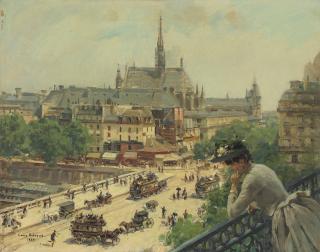 Louis Béroud - From the Balcony