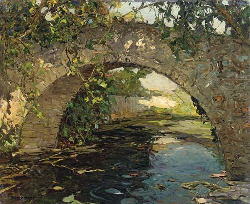 Louis Bonamici - Arche au matin sur la gapeau (Hyères)