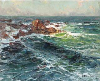 Louis Bonamici - La mer houleuse