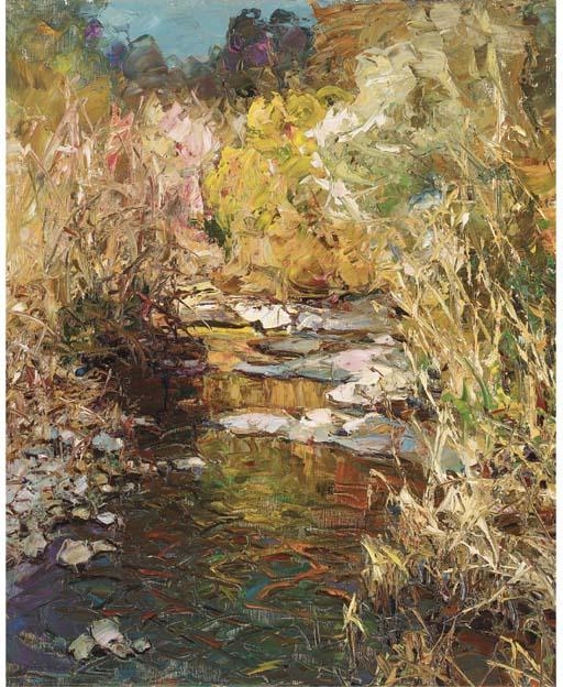 Louis Bonamici - Un étang au soleil