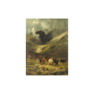 Louis Bosworth Hurt - A Gleam Thro\' The Rain, A Ross-Shire Glen