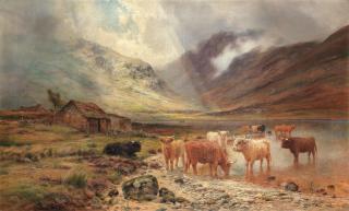 Louis Bosworth Hurt - A Perthshire Loch, after a shower