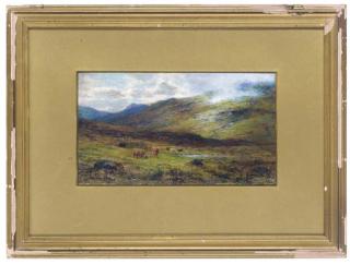 Louis Bosworth Hurt - A sketch on the moorland, Killin, Perthshire, Scotland