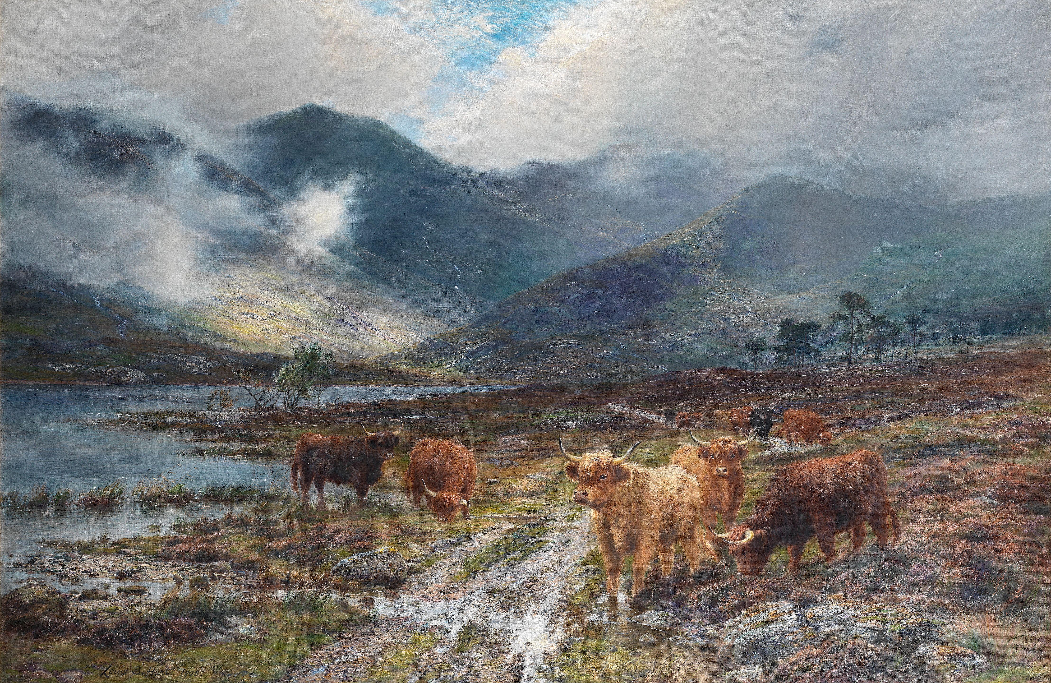 Louis Bosworth Hurt - After the shower - by a West Highland loch